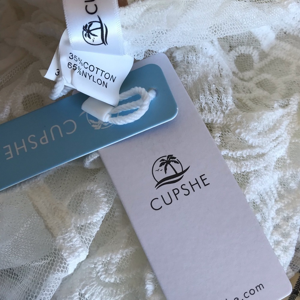 Cupshe White Lace Beach Cover Up - Picture 11 of 11